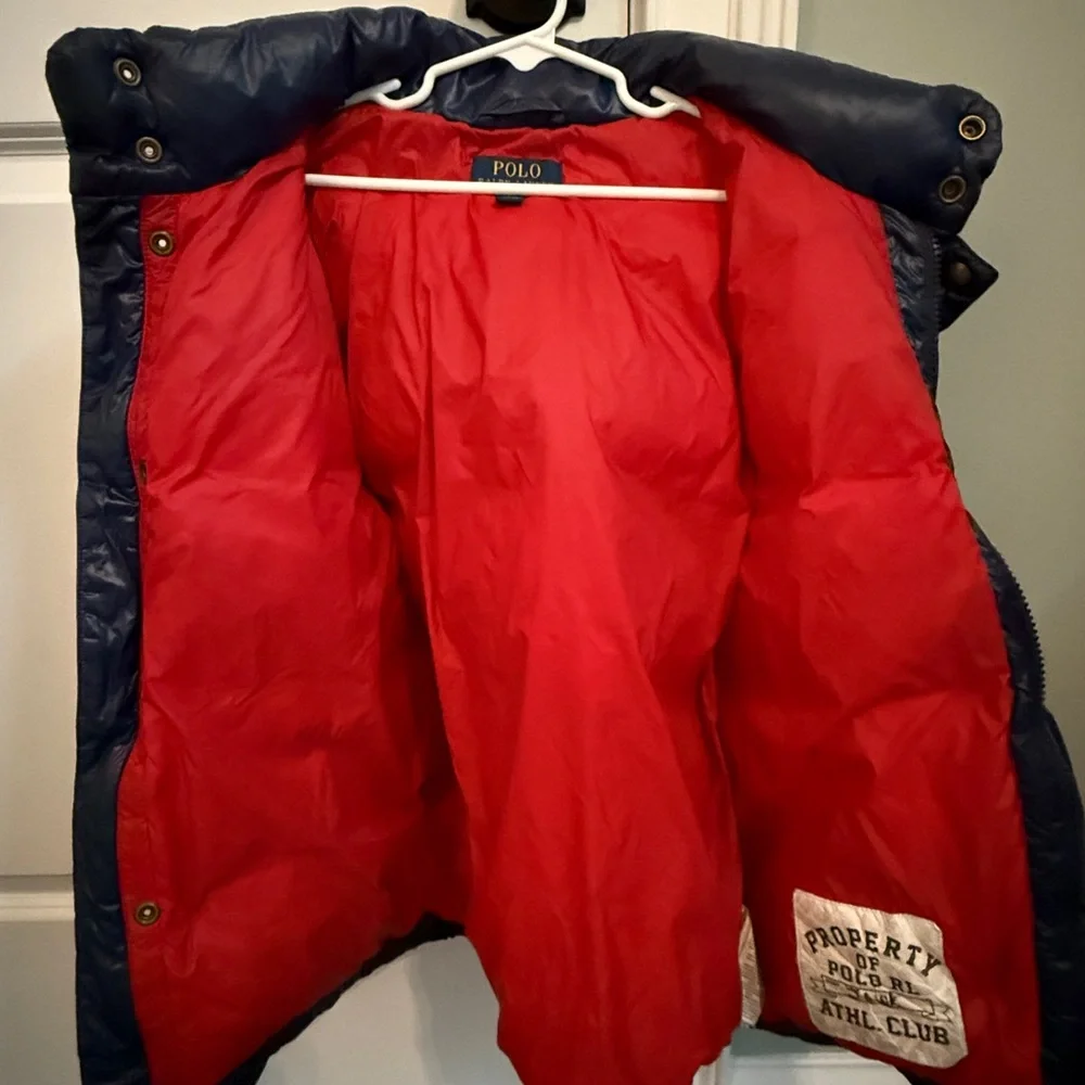 Ralph Lauren Navy Puffer Jacket for Kids